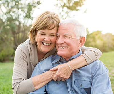 Mature senior couple